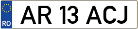 Trailer License Plate